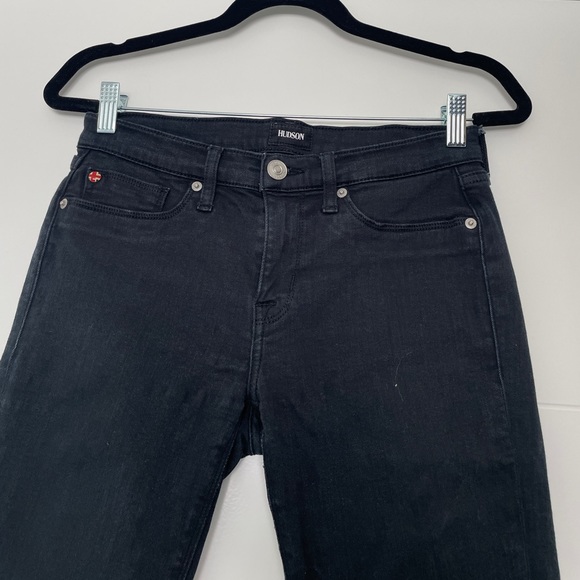 Hudson black Jeans denim pants low rise, skinny fit, classic, casual, edgy, 27 - Picture 9 of 12